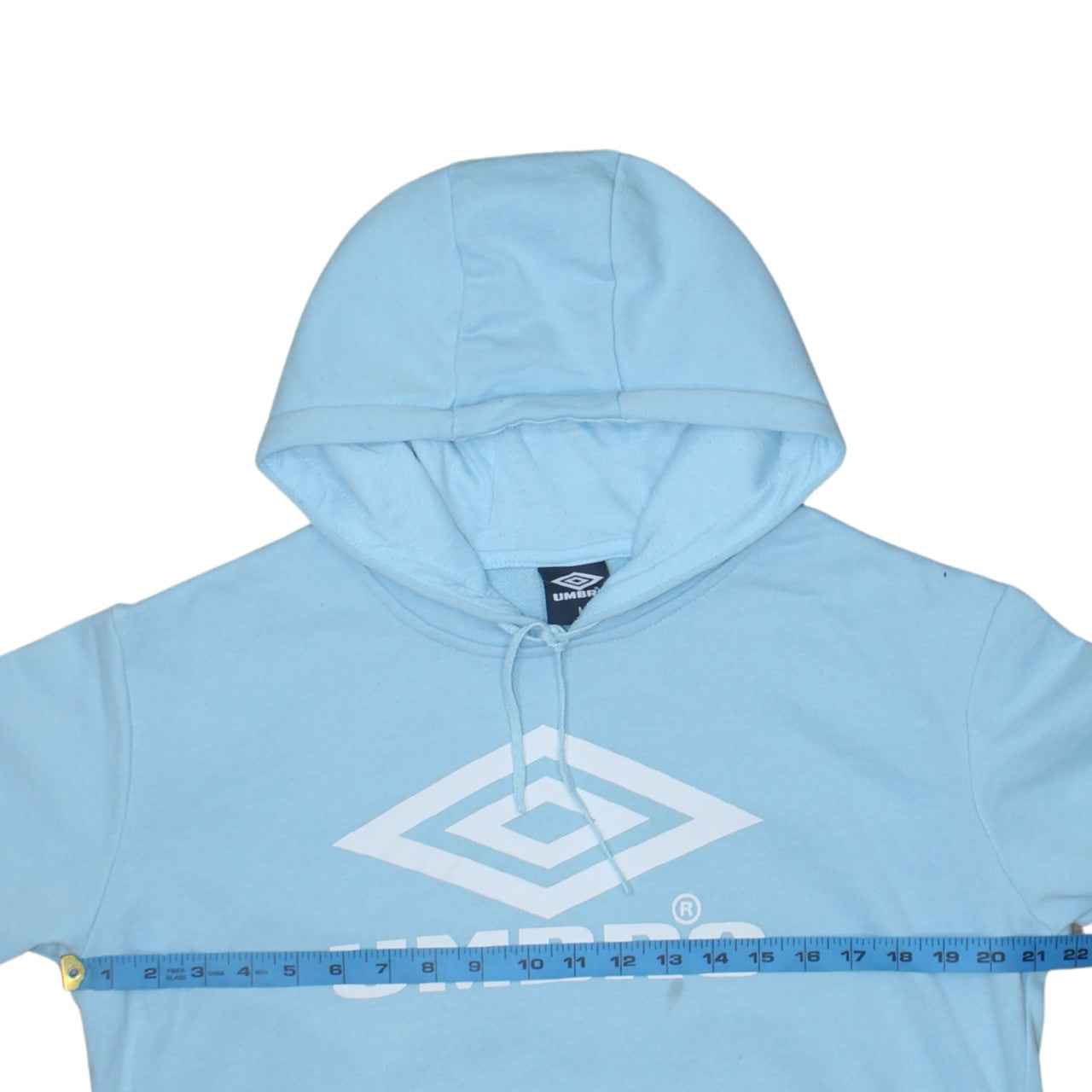 Umbro Men's Blue Pullover Hoodie Size M Sports Fleece Sweatshirt