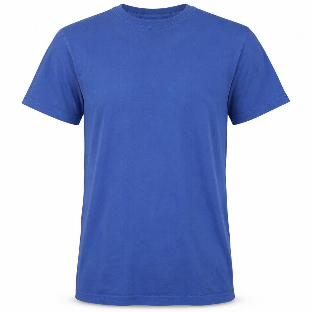 Emporio Armani EA7 Men's Blue Cotton Crew Neck T-Shirt Size M