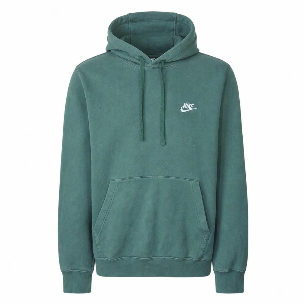 Nike Men's Green Pullover Hoodie Small Fleece Logo Sweatshirt
