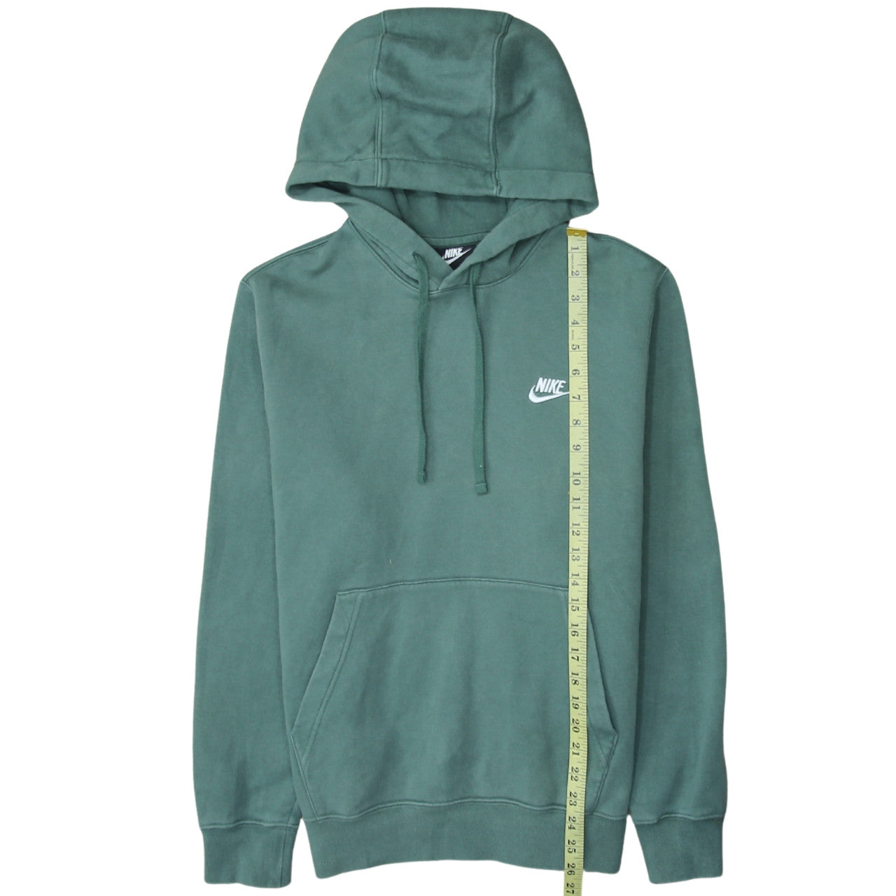 Nike Men's Green Pullover Hoodie Small Fleece Logo Sweatshirt