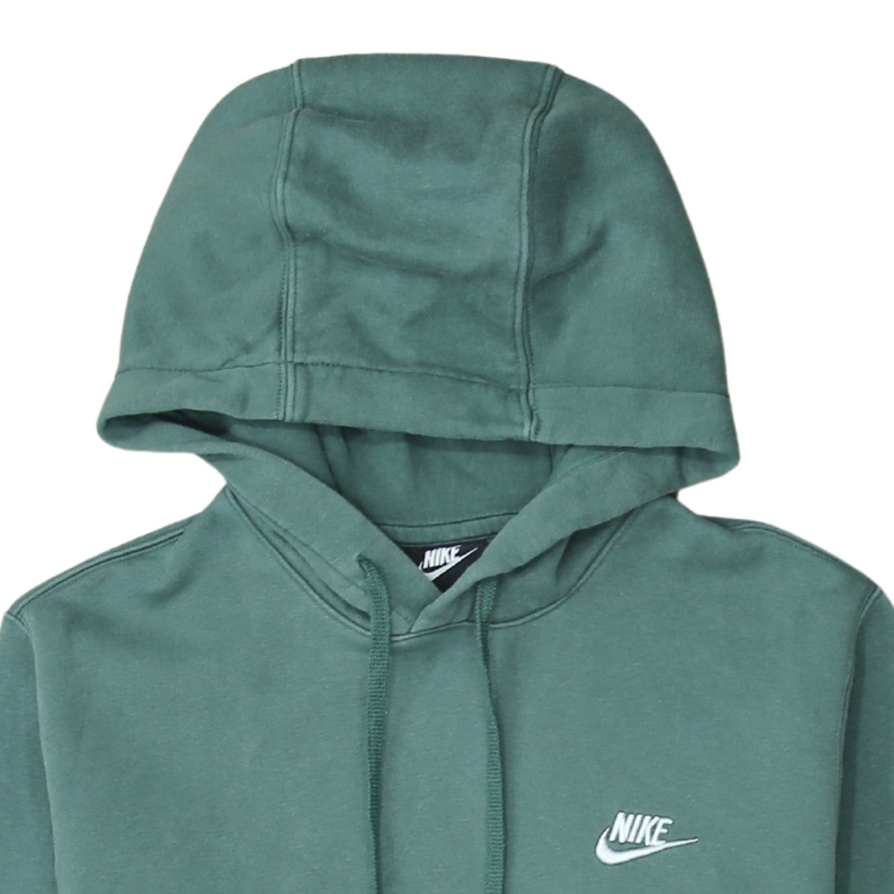 Nike Men's Green Pullover Hoodie Small Fleece Logo Sweatshirt