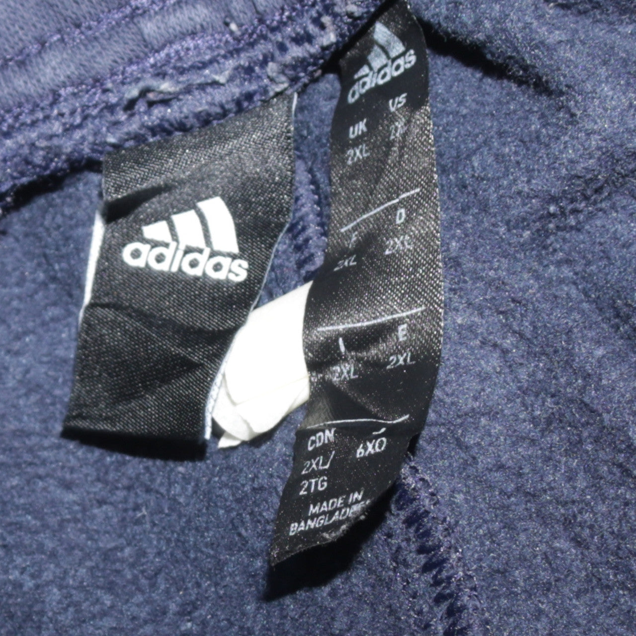 Adidas Men Blue 2XL Track Pants Elastic Waist Tapered Leg