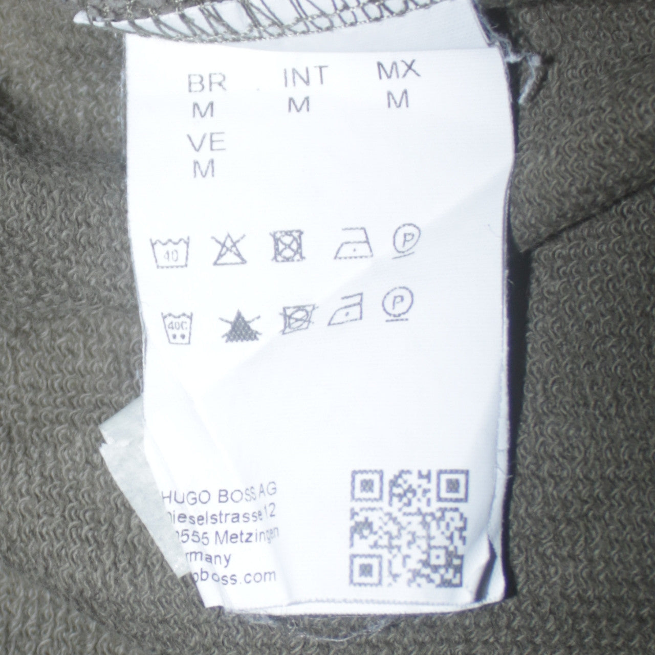 Hugo Boss Men's Green Logo Crew Neck Sweatshirt Size M