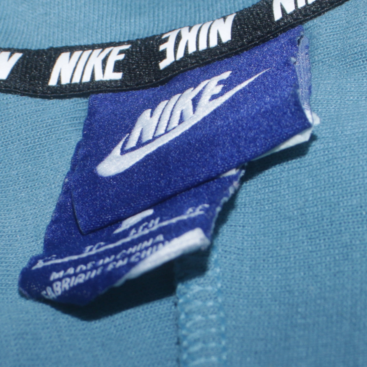 Nike Womens Blue 1/2 Zip Hooded Pullover Sweatshirt Size M