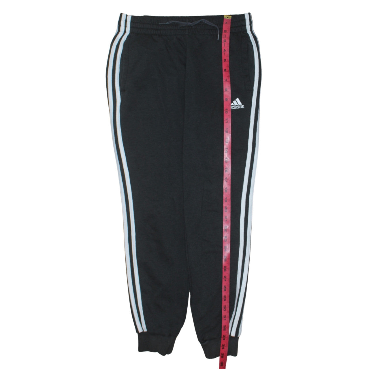 Adidas Women's Black L Jogger Activewear Trousers with Side Stripes