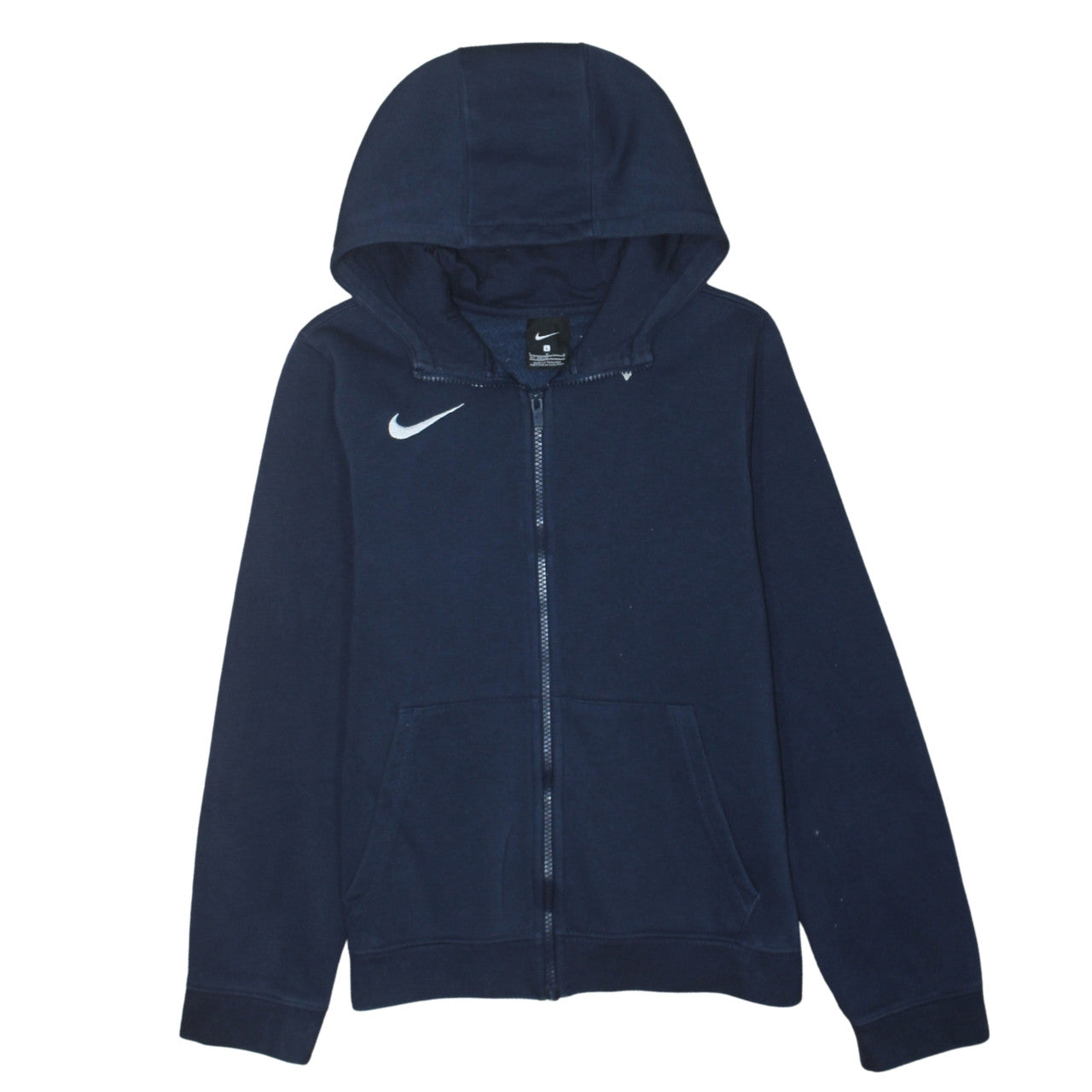Nike Boys Navy Blue Full Zip Hoodie L 147-158cm Hooded Sweatshirt