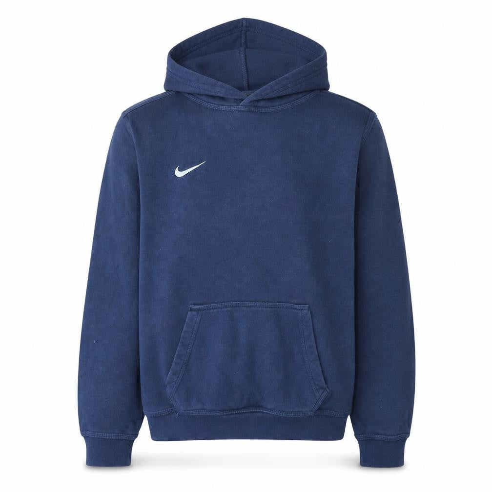 Nike Boys Navy Blue Pullover Hoodie XL 13-15 Years Cotton Fleece Sweatshirt