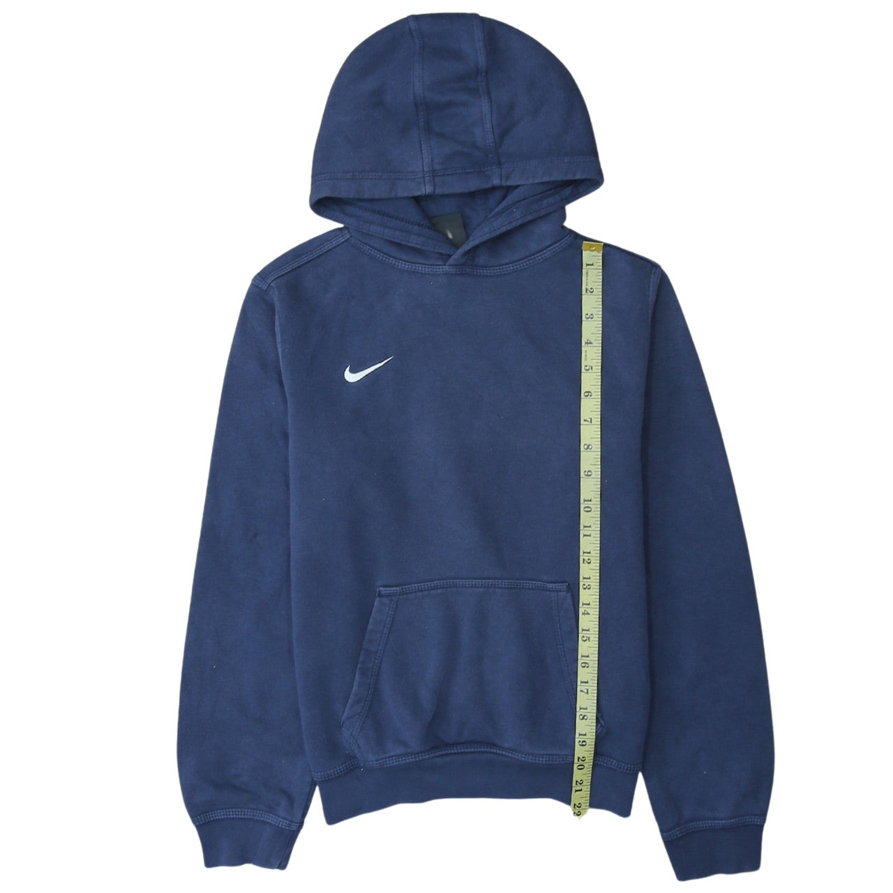 Nike Boys Navy Blue Pullover Hoodie XL 13-15 Years Cotton Fleece Sweatshirt