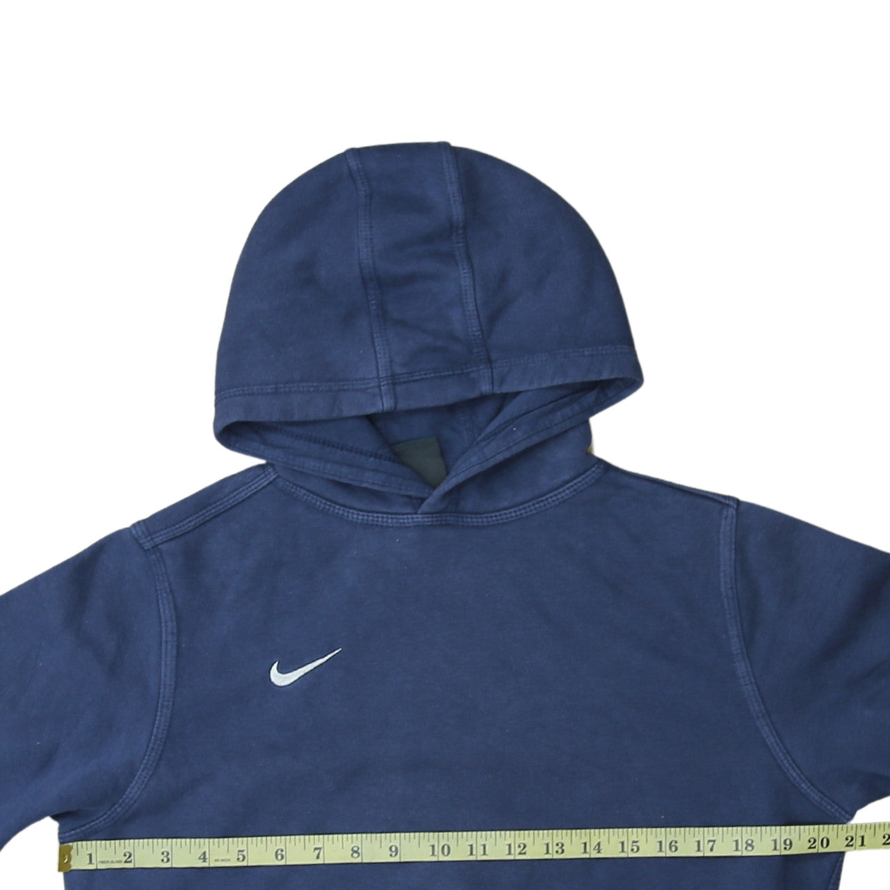 Nike Boys Navy Blue Pullover Hoodie XL 13-15 Years Cotton Fleece Sweatshirt