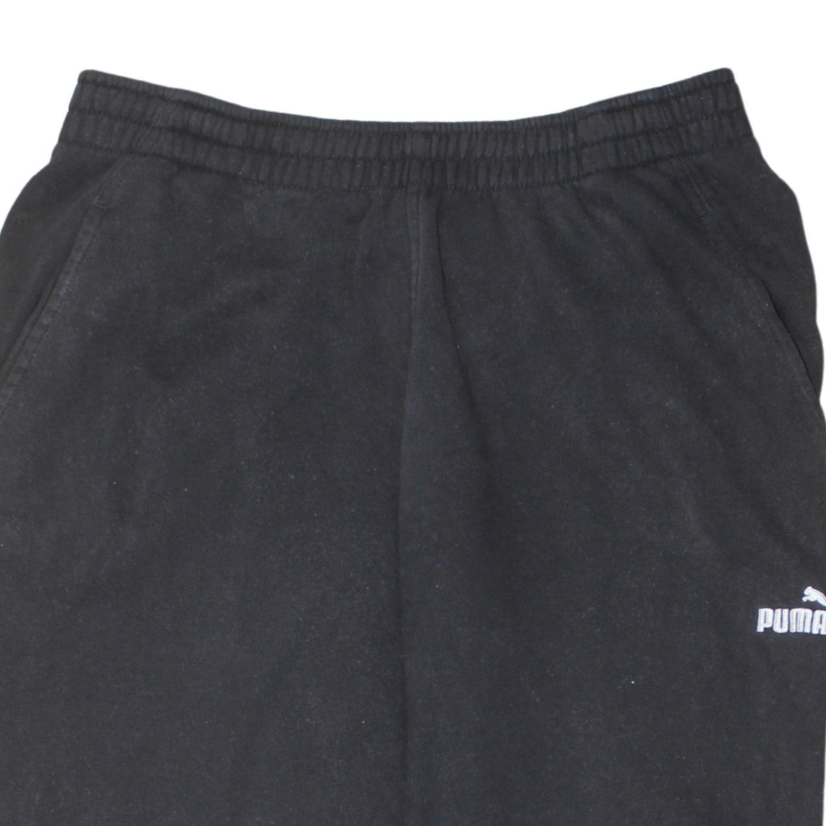 Puma Womens Black Jogger Sweatpants M Cotton Blend Elastic Waist