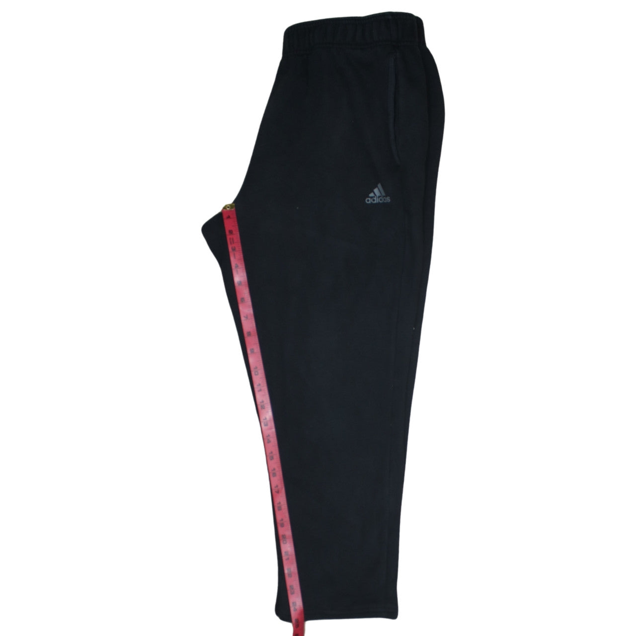 Adidas Womens Black Fleece Sweatpants Size 12 Regular Fit