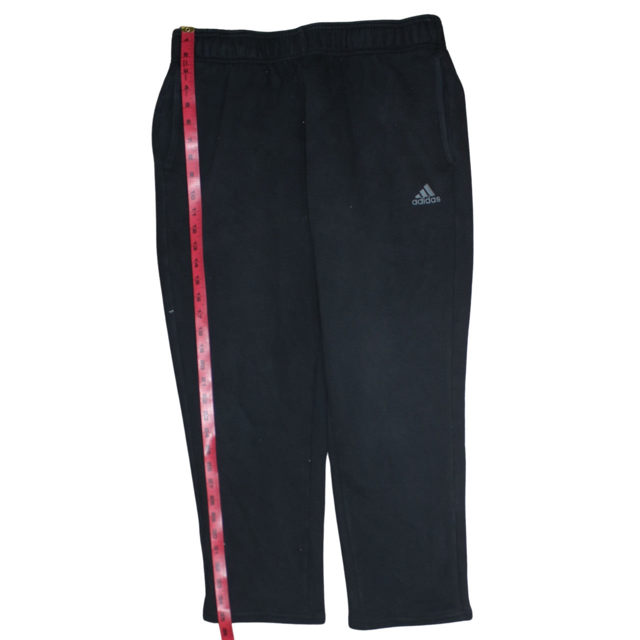 Adidas Womens Black Fleece Sweatpants Size 12 Regular Fit