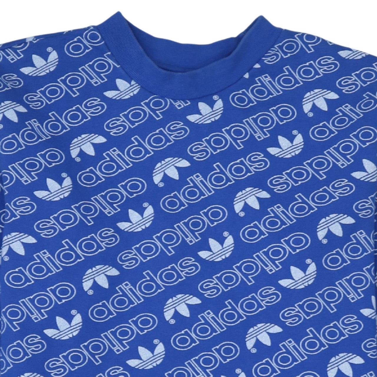 Adidas Men's Blue Graphic Logo Pullover Sweatshirt Size S