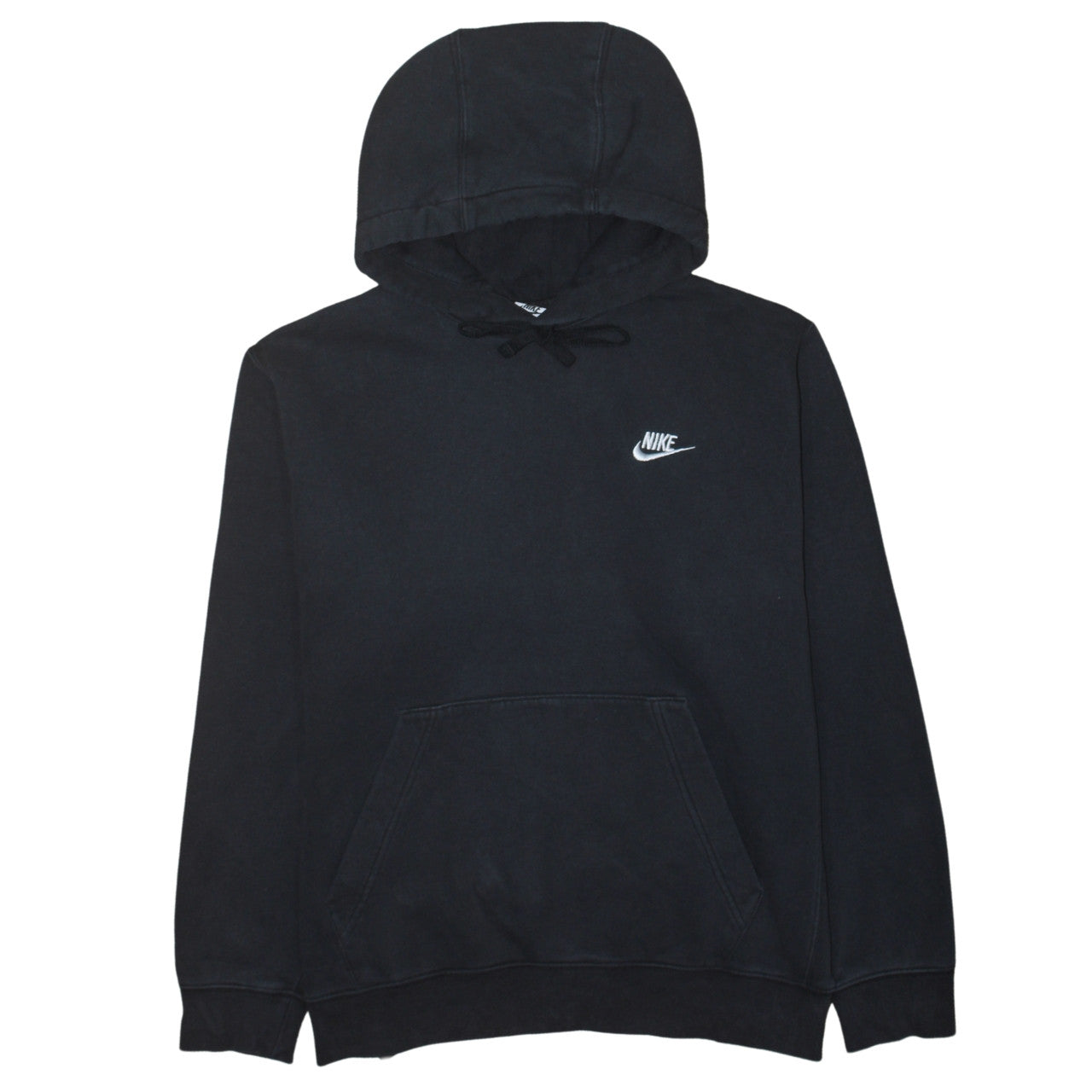 Nike Men's Black Pullover Hoodie M Fleece Cotton Blend