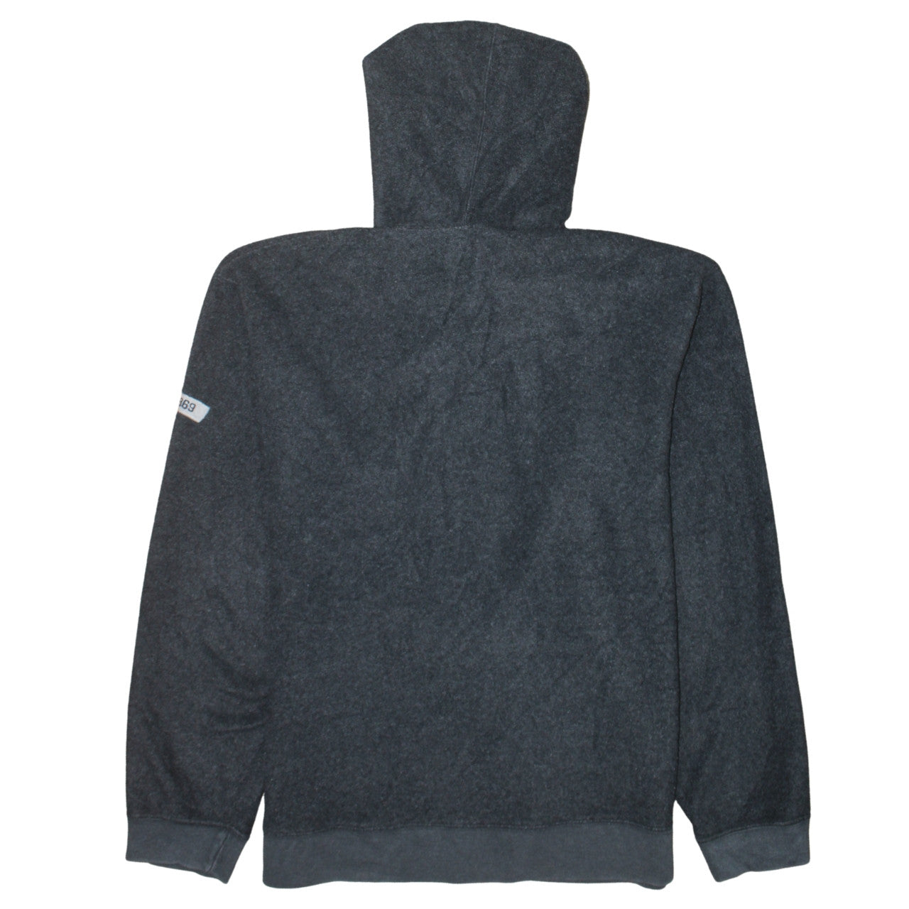 GAP Men Grey Pullover Hoodie M Logo Fleece Sweatshirt