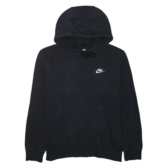 Nike Men's Black Pullover Hoodie Medium Cotton Blend Fleece