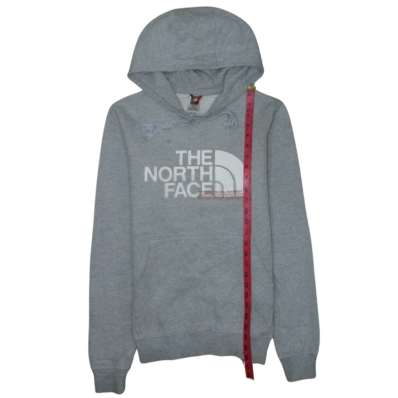 The North Face Mens Grey XS Pullover Hoodie Graphic Logo