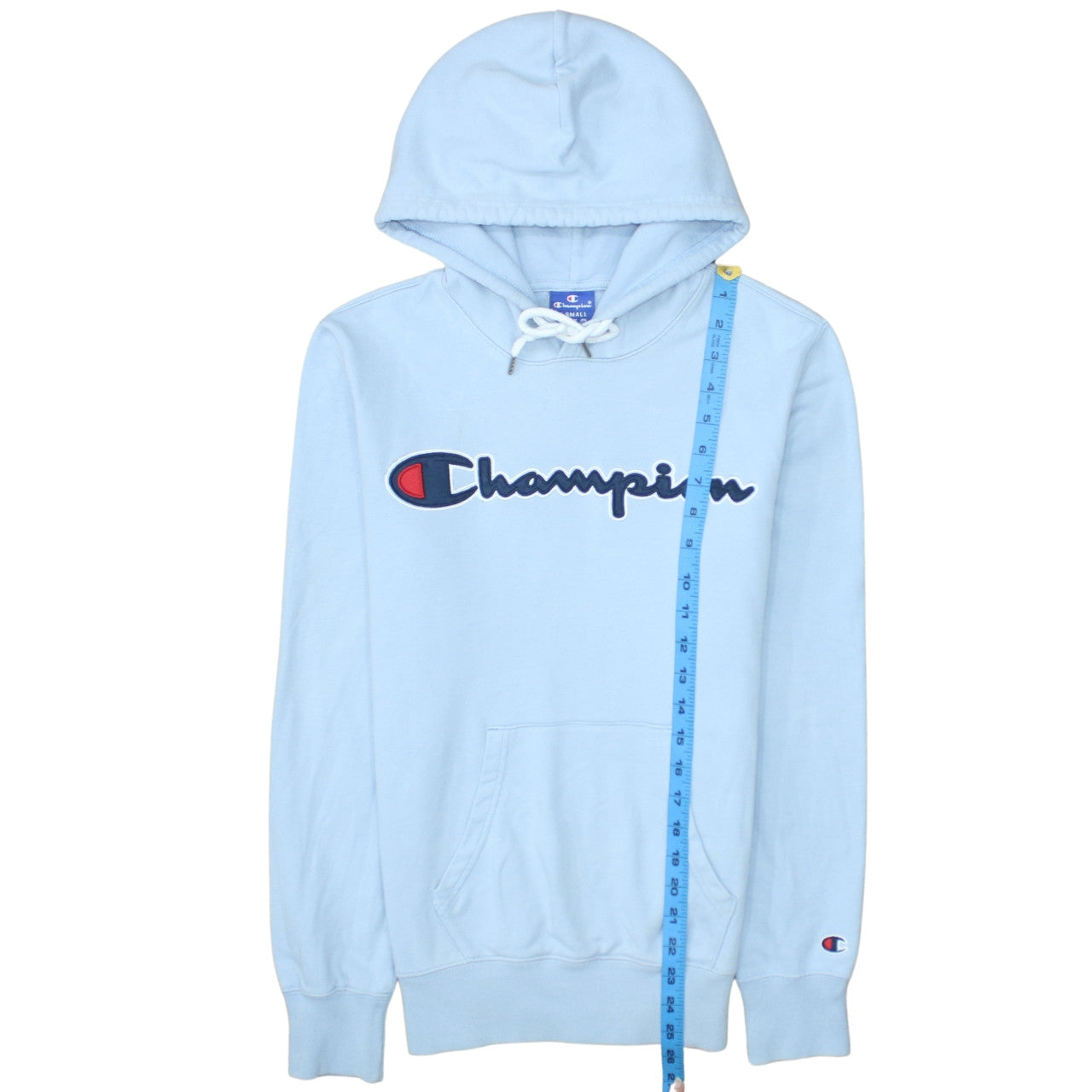 Champion Men's Blue XS Pullover Hoodie Logo Graphic Cotton