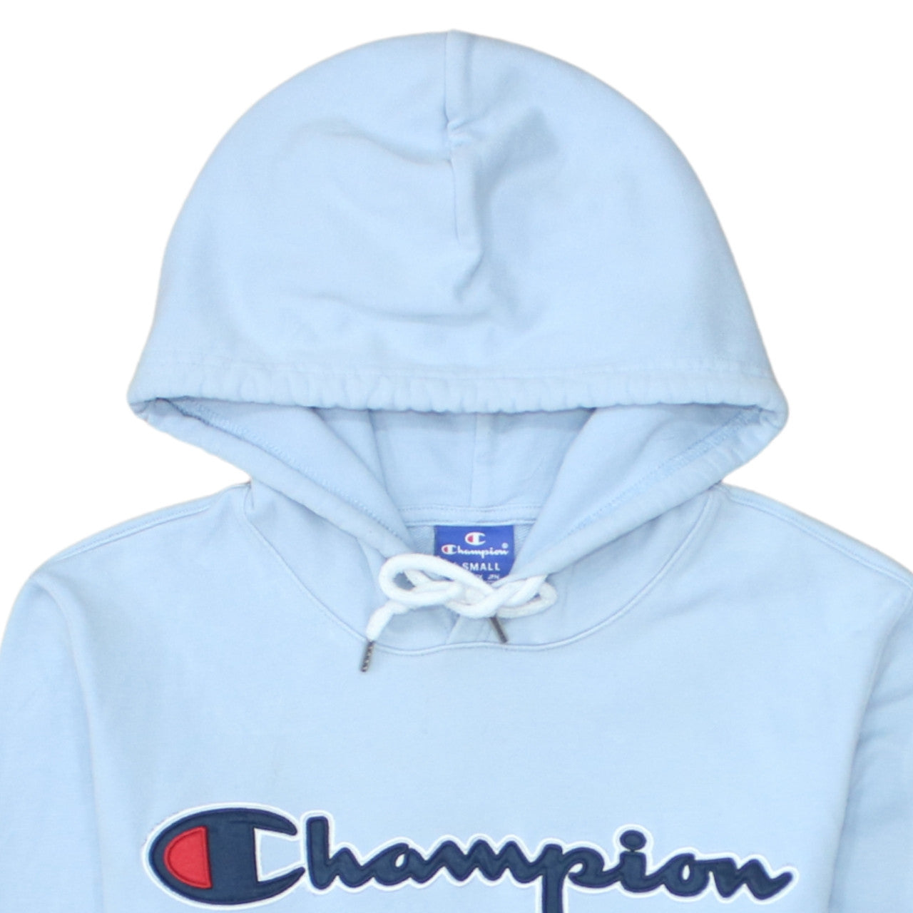 Champion Men's Blue XS Pullover Hoodie Logo Graphic Cotton