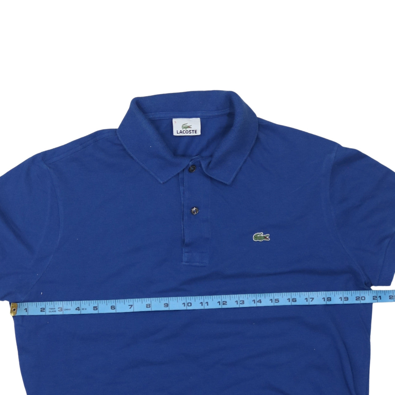 Lacoste Men's Blue Cotton Polo Shirt Size S Short Sleeve