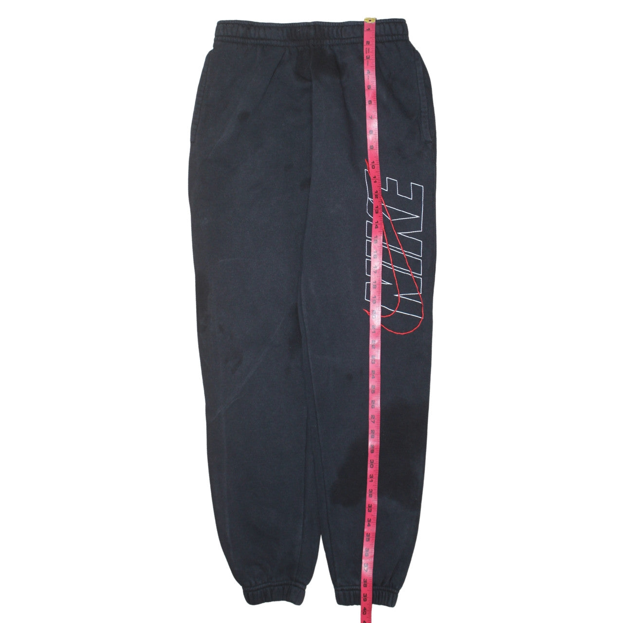 Nike Men's Black Jogger Sweatpants Small Fleece Tapered Fit