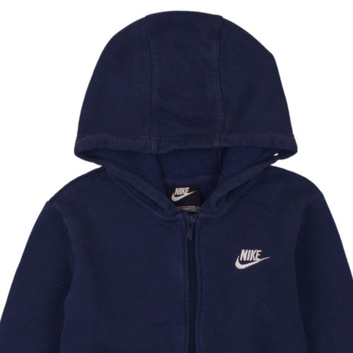Nike Boys Navy Blue Full Zip Hoodie Size L 147-158cm Standard Fit