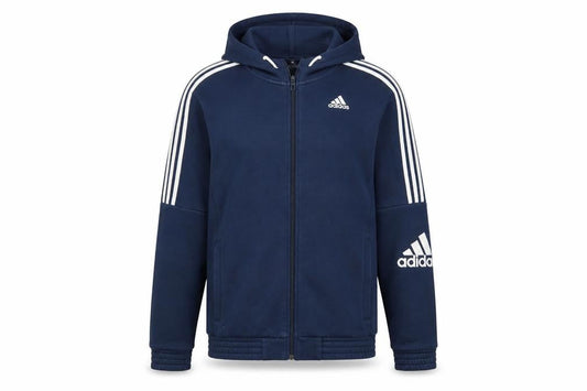 Adidas Men's Blue Full Zip Hoodie Size S Sports Fleece