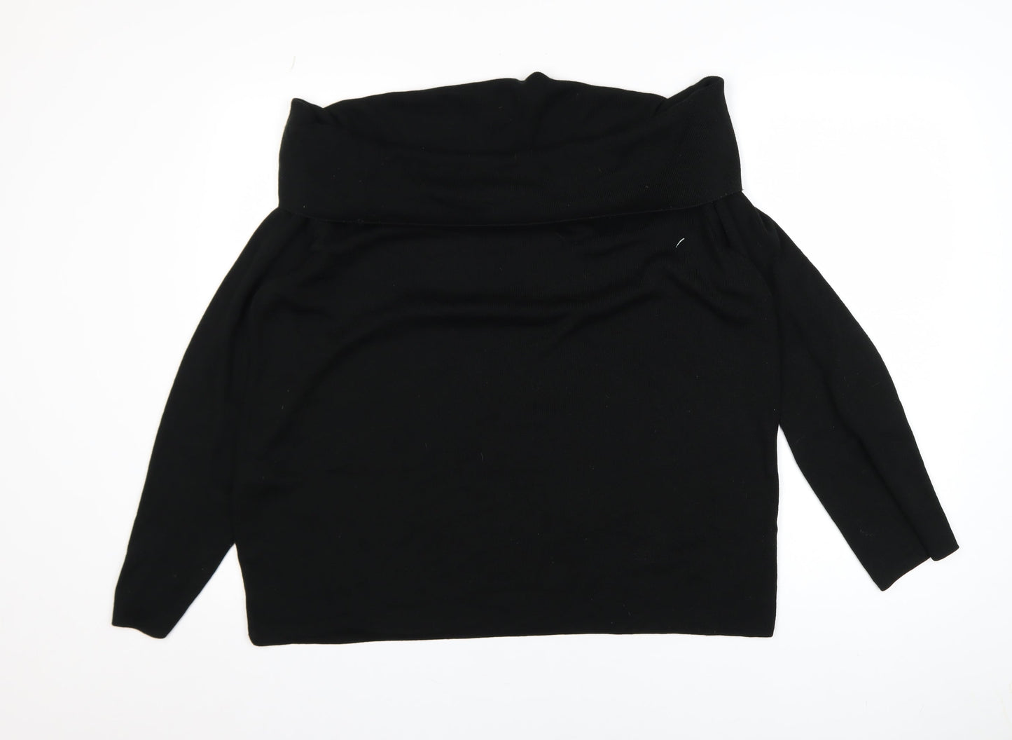 Marks and Spencer Women’s Black Off Shoulder Knit Jumper Size 22