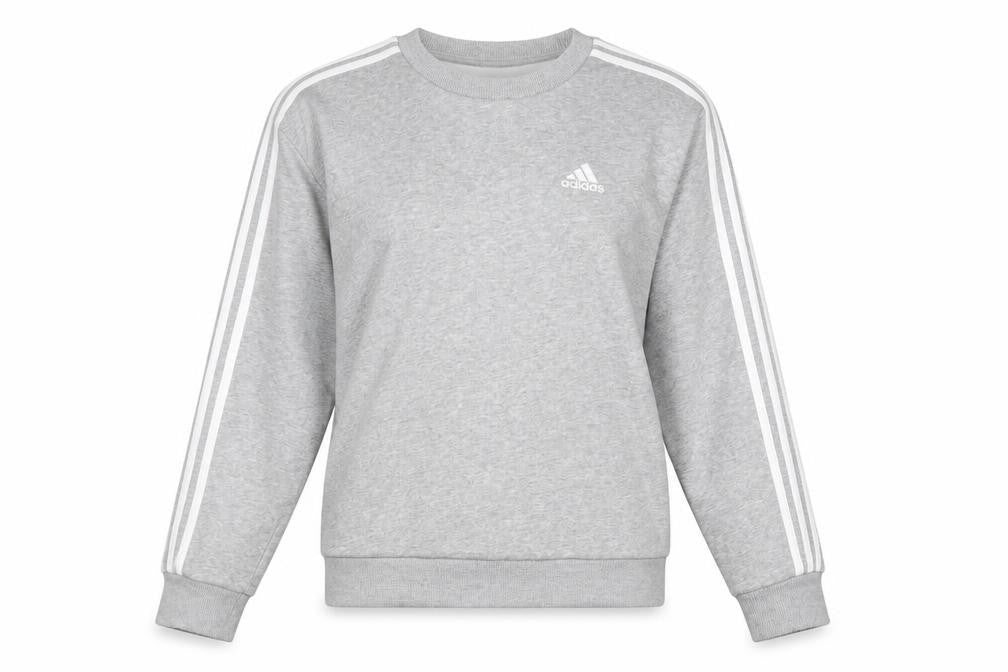 Adidas Womens Grey XS Pullover Sweatshirt Crew Neck Long Sleeve