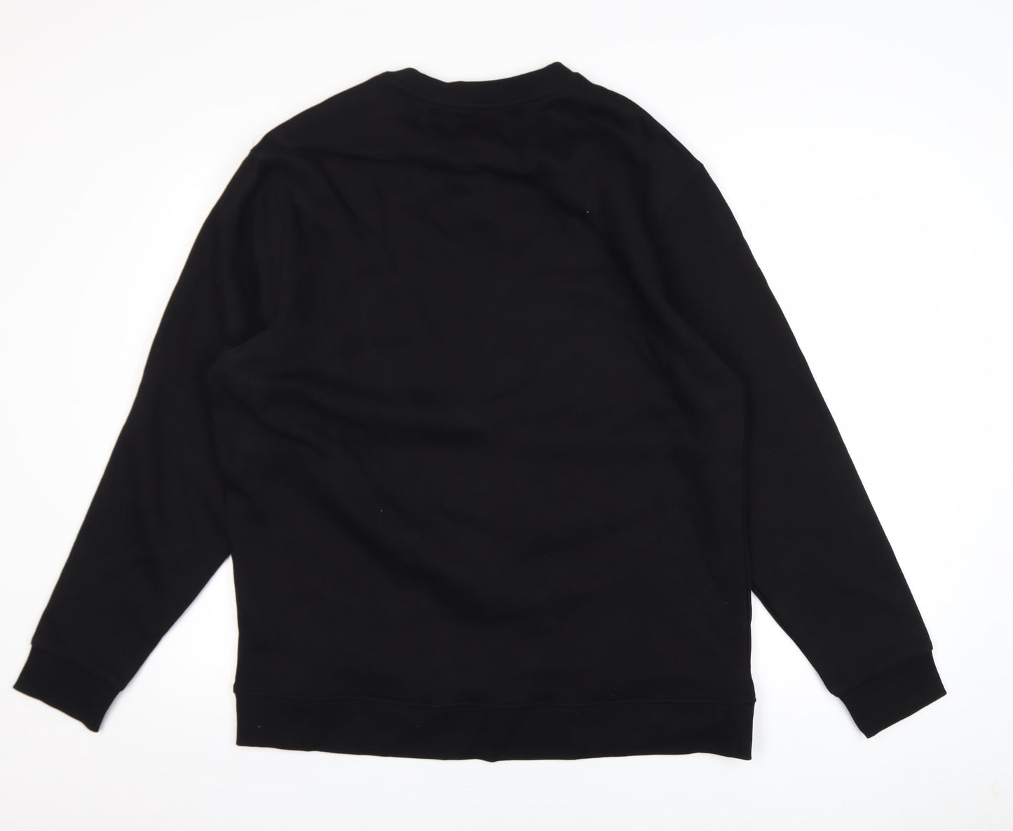 Bershka Women Black Large Crew Neck Mickey Mouse Sweatshirt