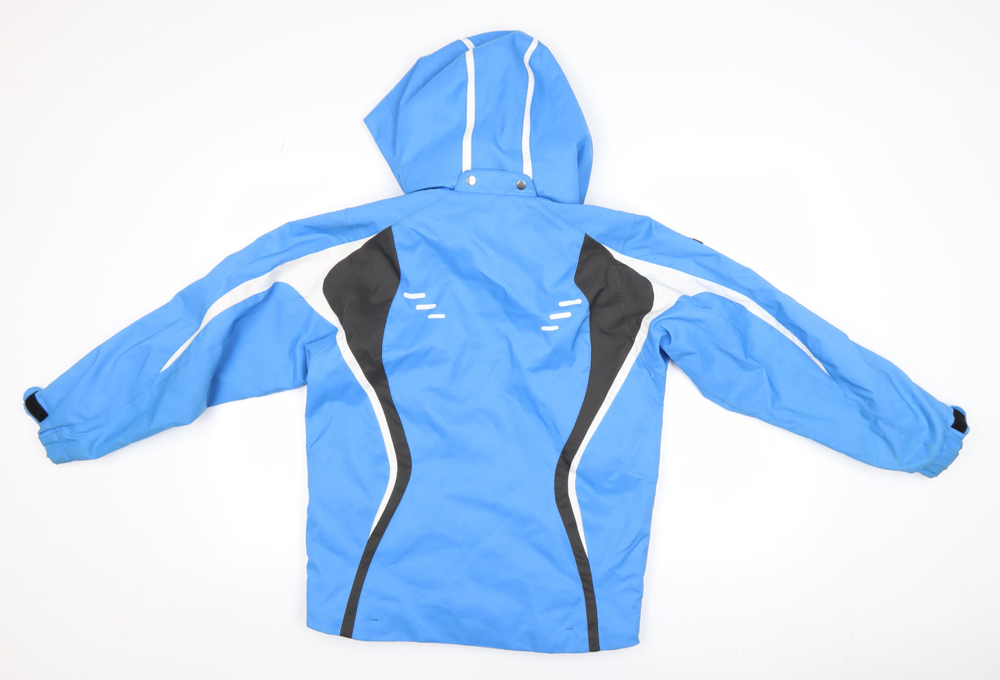 Descente Boys Blue Waterproof Hooded Ski Jacket 14-15 Years Polyester