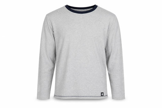 The White Company Men’s Grey Long Sleeve Crew Neck Top Size M