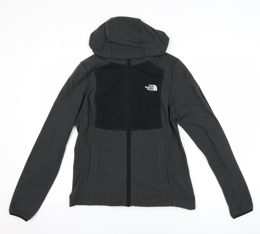 The North Face Women's Grey Hooded Full Zip Active Jacket Size M