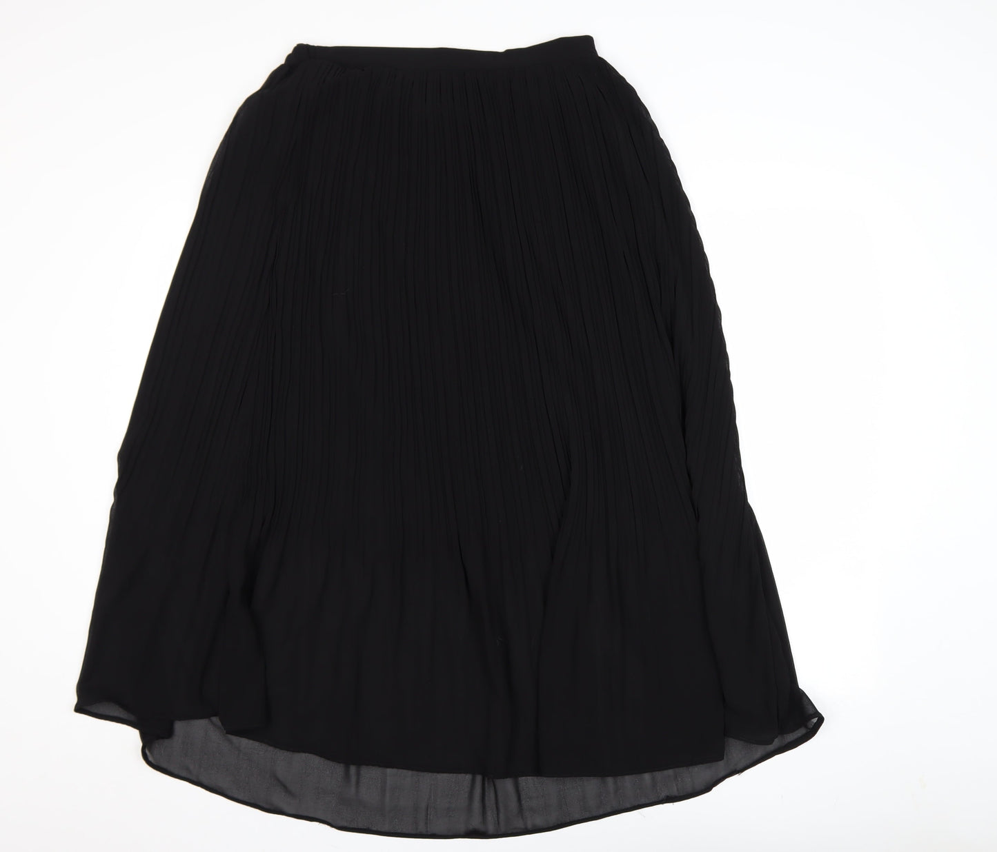 New Look Women's Black Pleated Midi Skirt Size 14