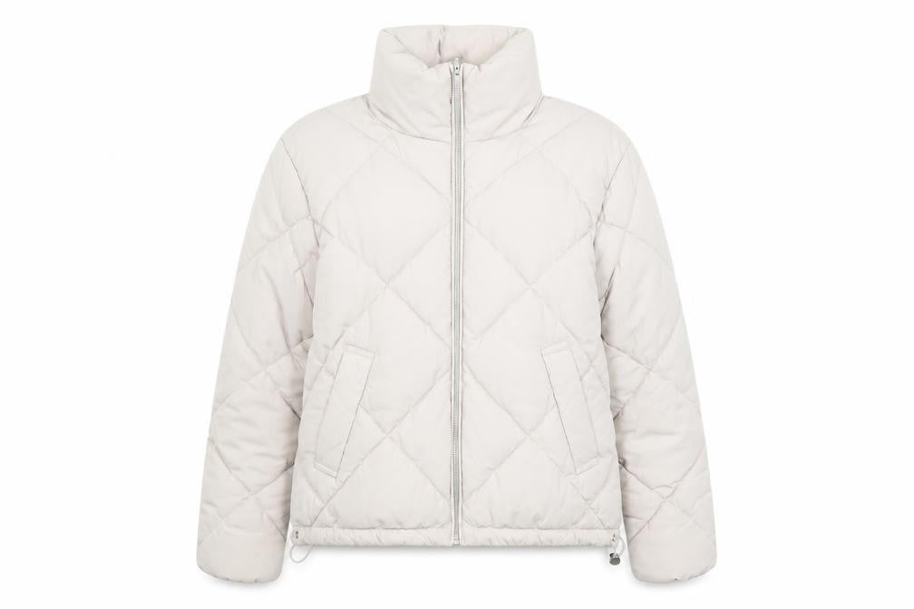 H&M Divided Women Beige XS Quilted Puffer Jacket