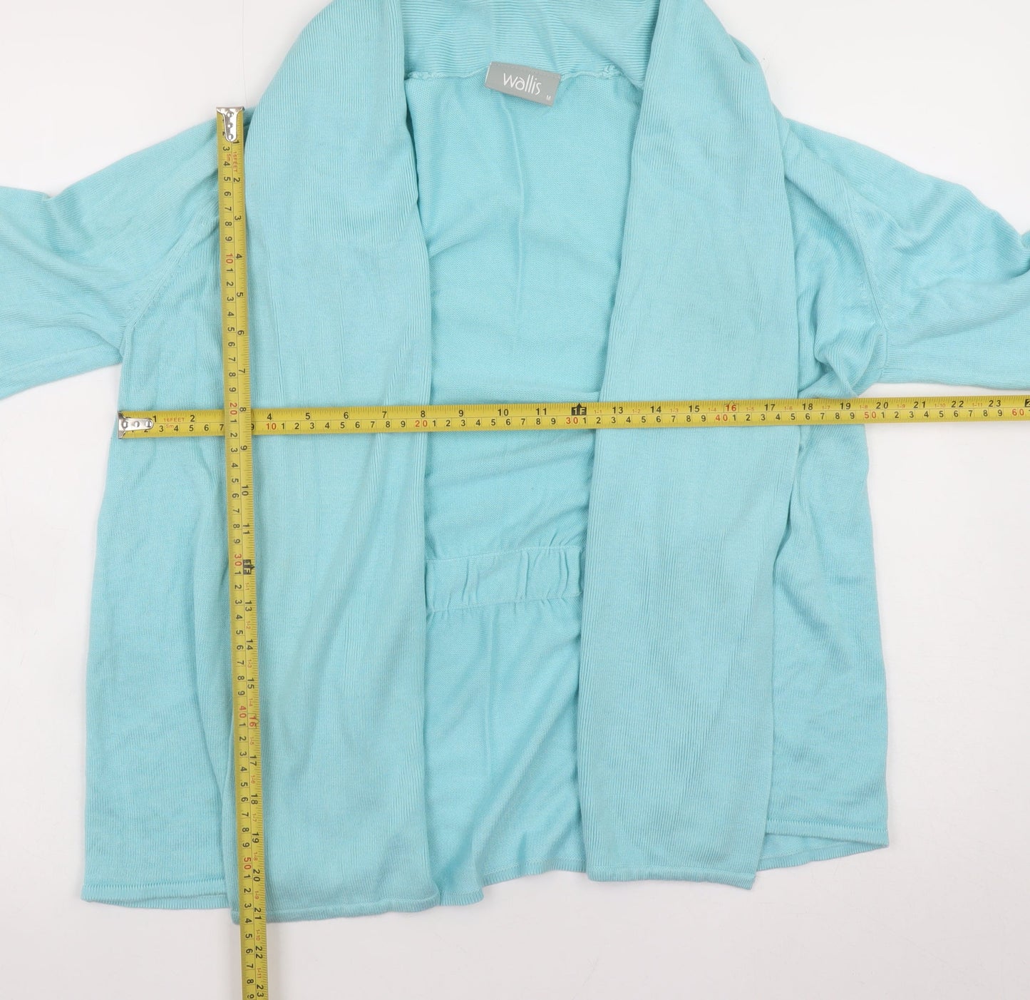 Wallis Women's Blue Size 14 Open Cardigan Knit Long Sleeve