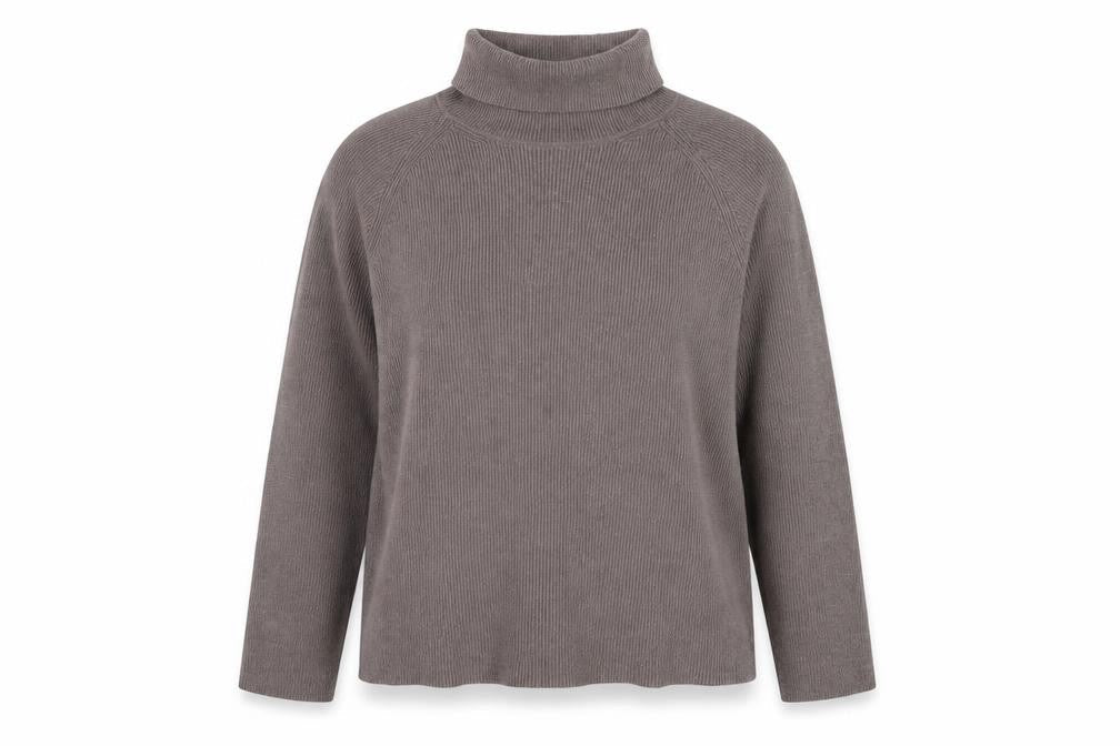 Marks & Spencer Women Brown XL Roll Neck Knit Jumper