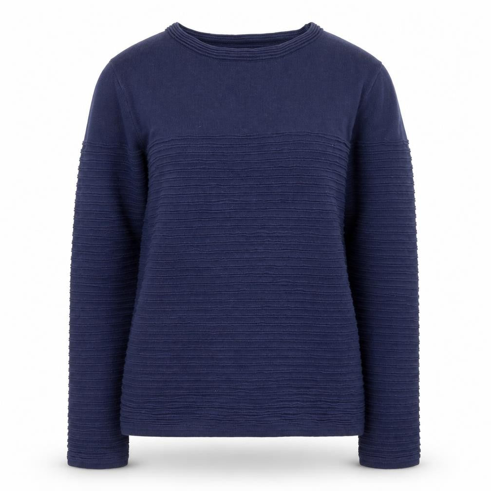 edc Womens Blue XS Crew Neck Knit Pullover Jumper