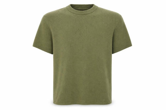 boohooMAN Men's Green XS Short Sleeve Knit Pullover Jumper