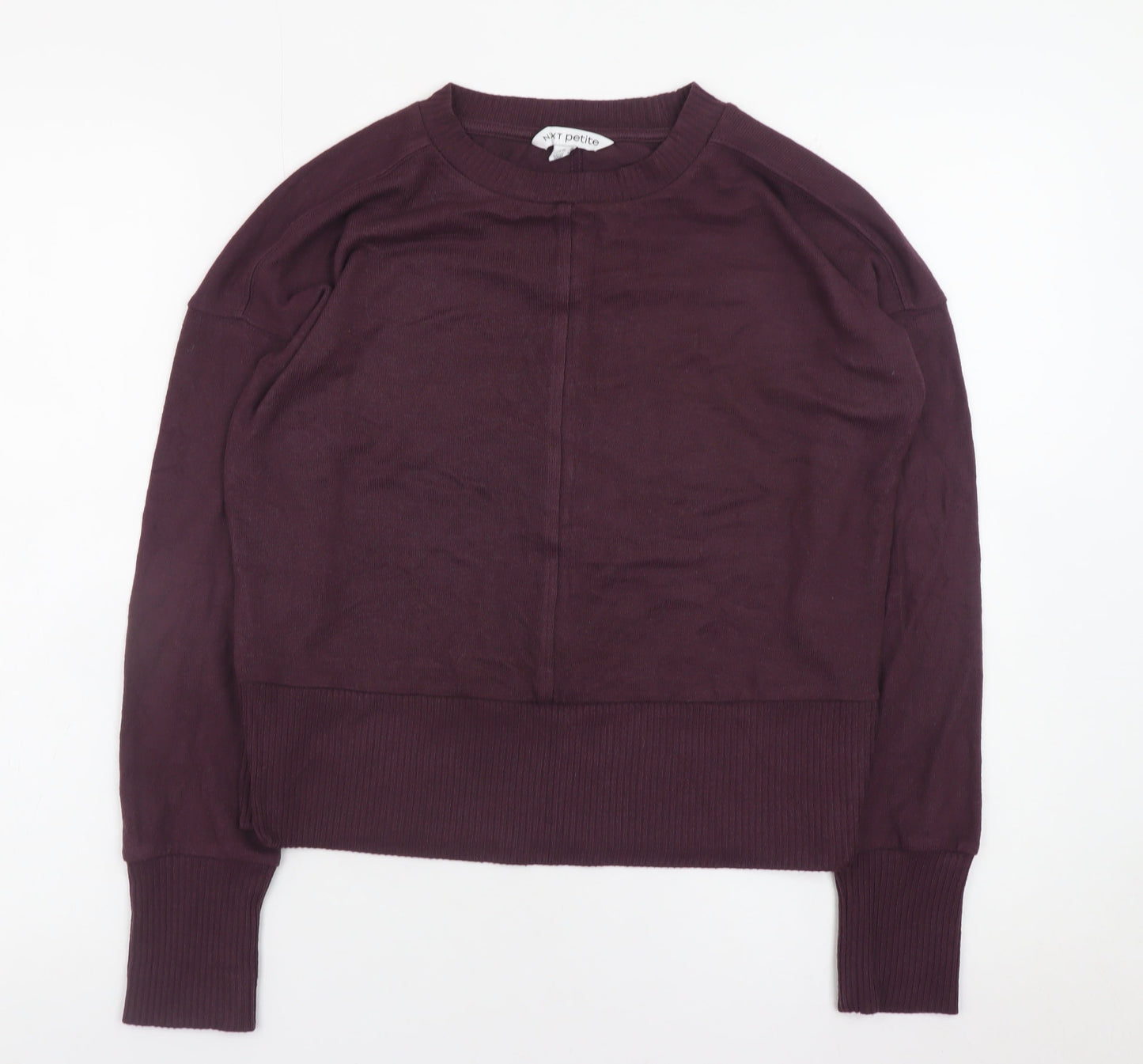 Next Petite Women's Purple XS Crew Neck Long Sleeve Jumper