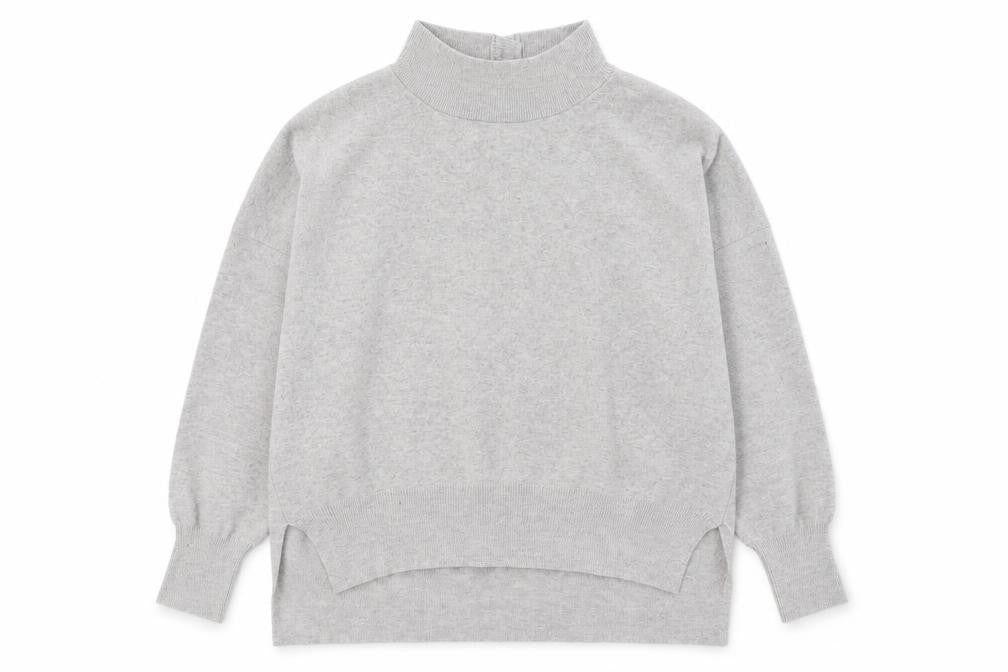 French Connection Men's Grey High Neck Knitted Pullover Jumper Size S