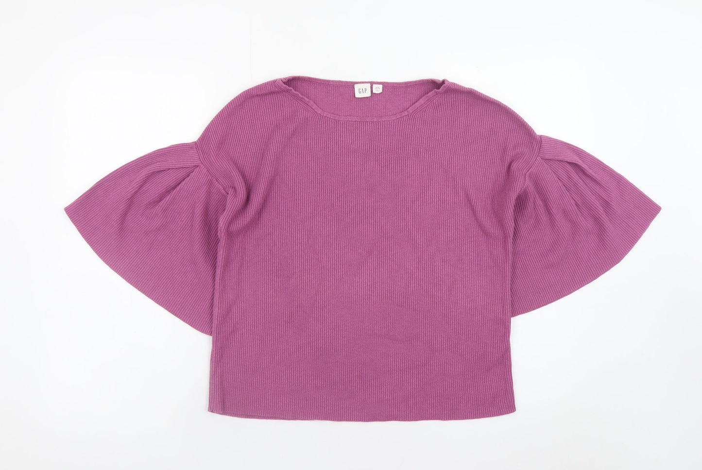GAP Women’s Purple Flared Sleeve Knit Jumper XS Petite