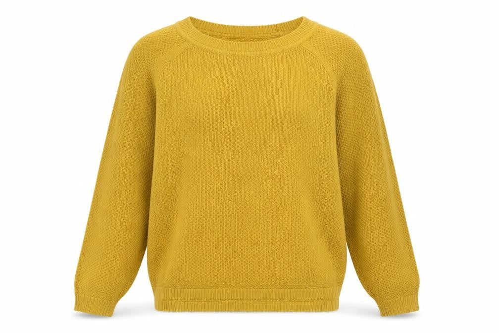 Old Navy Men's Yellow 2XL Chunky Knit Cotton Pullover Jumper