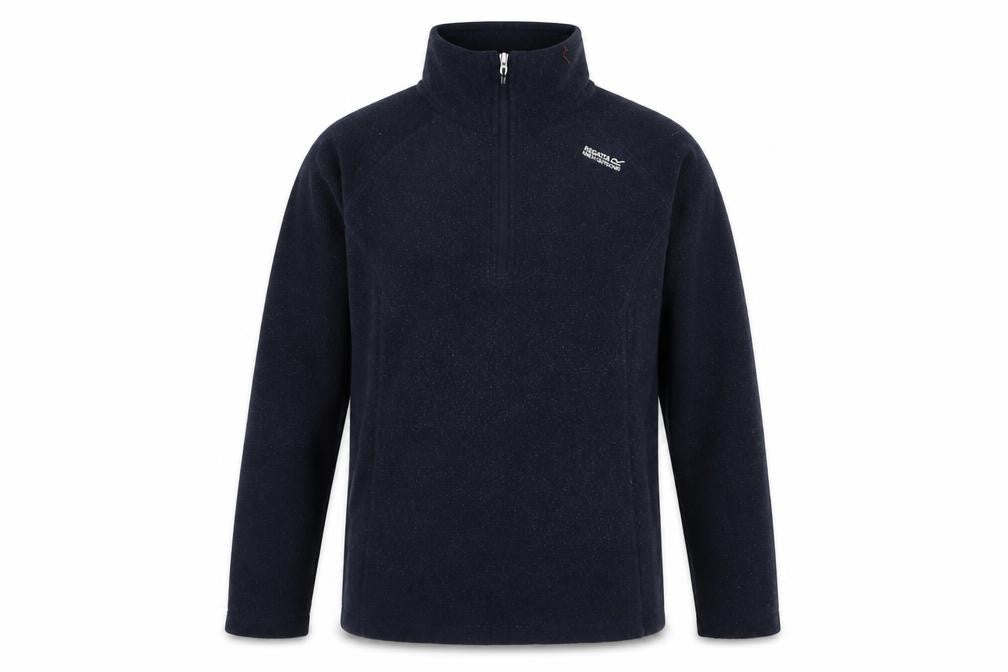 Regatta Unisex Blue Fleece 1/4 Zip Pullover Sweatshirt S