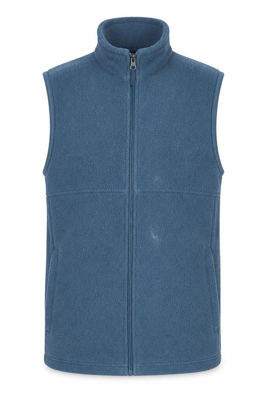 TOG24 Men's Blue Fleece Bodywarmer Waistcoat Size S
