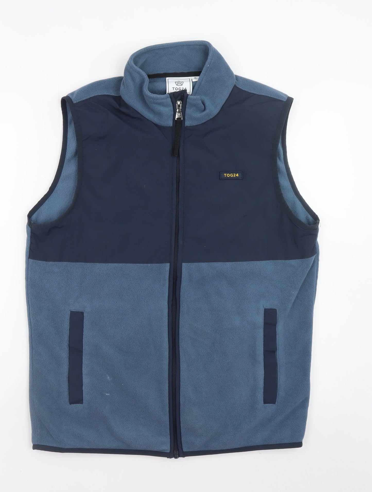TOG24 Men's Blue Fleece Bodywarmer Waistcoat Size S