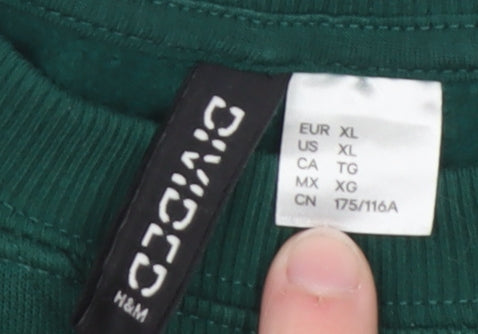 H&M Divided Women's Green Wisconsin League Pullover Sweatshirt XL