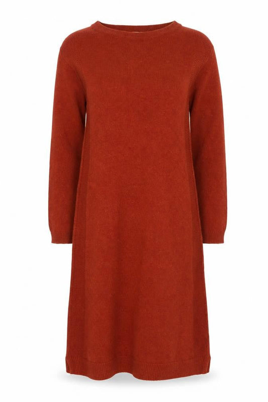 Seasalt Cornwall Women’s Brown Knit Jumper Dress UK 8 Wool Blend