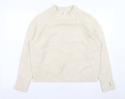 Marks & Spencer Women’s Beige Crew Neck Knit Pullover Jumper Medium