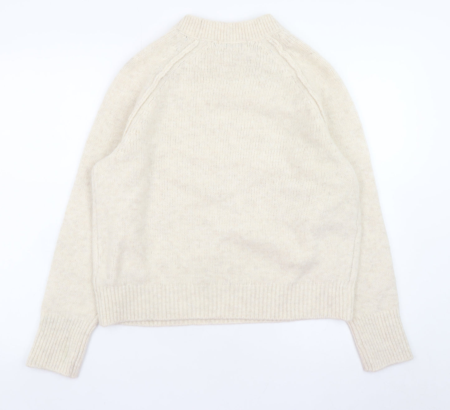 Marks and Spencer Women’s Beige Crew Neck Knit Pullover Jumper Medium